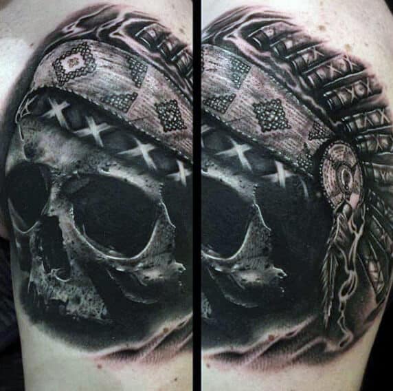 Indian tattoo design for men, idea 16
