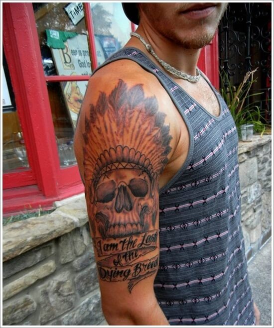 Indian tattoo design for men, idea 34