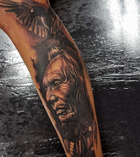 Indian tattoo design for men, idea 36