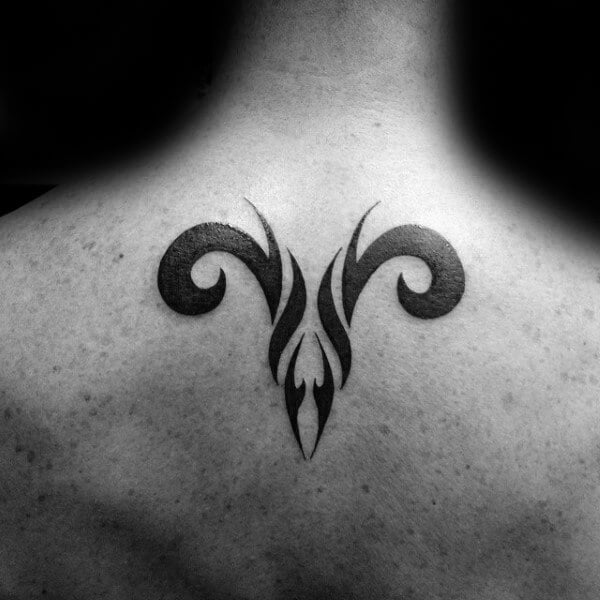 Aries Symbol Tattoo For Men
