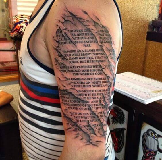 Scripture Tattoos for Men - Ideas and Designs for Guys