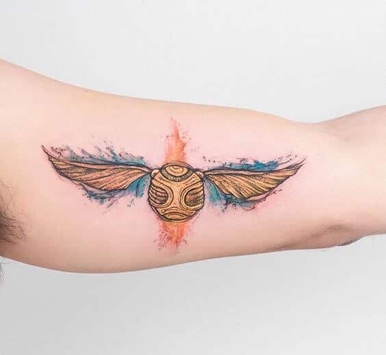 Harry potter tattoo design for men, idea 20