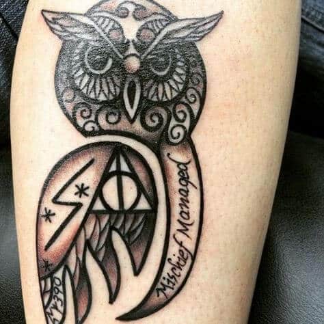 Harry potter tattoo design for men, idea 41