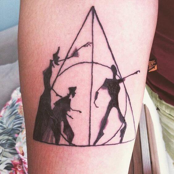 Harry potter tattoo design for men, idea 47