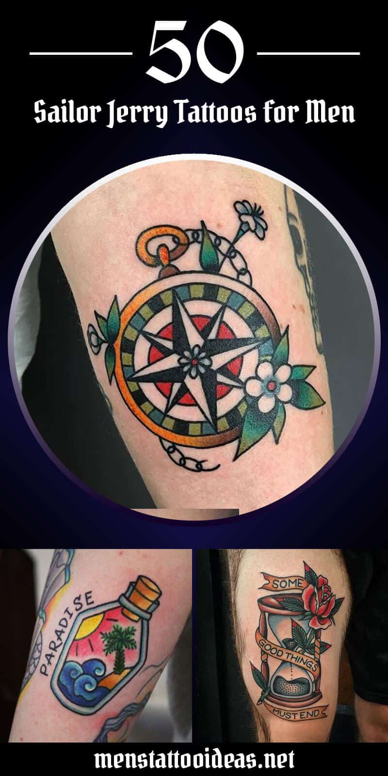 Sailor Jerry Compass Tattoo